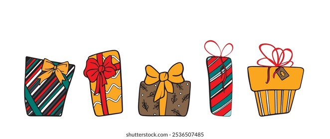 Gift boxes set of 5 presents