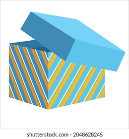 Gift boxes. Set of different present boxes. Surprise in the box. Vector.