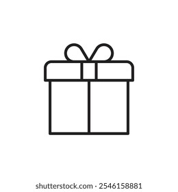 Gift Boxes thin line vector icon