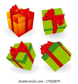 Gift boxes. Vector.