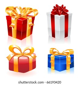 Gift boxes. Vector