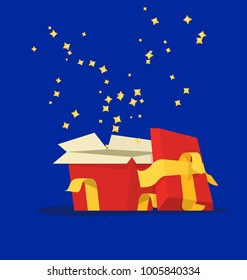 Gift boxes. Vector Cartoon flat design