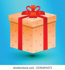 Gift boxes vector EPS 10. 3D realistic vector icon illustration. Open and closed white gift boxes with red silky ribbon bow. Present box with glow inside isolated on white background.