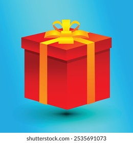Gift boxes vector EPS 10. 3D realistic vector icon illustration. Open and closed white gift boxes with red silky ribbon bow. Present box with glow inside isolated on white background.