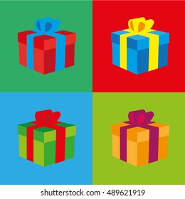 Gift boxes. Vector illustration