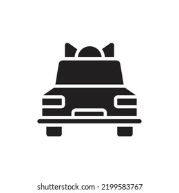 Ilustración de vectores de iconos llenos de coches de regalo