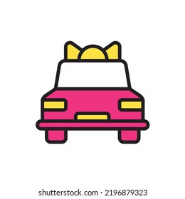 Gift Car Icon Vector Illustration
