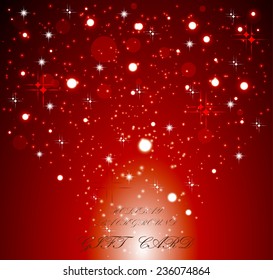 Gift card, bright background