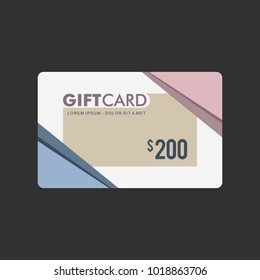 gift card business vector template