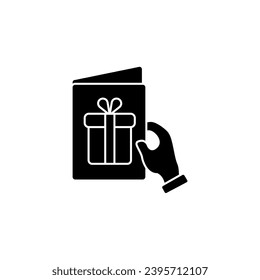 Gift card concept line icon. Simple element illustration. Gift card concept outline symbol design.