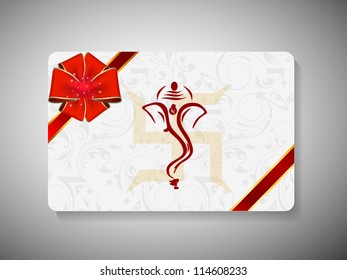 Gift card for Deepawali or Diwali festival in India. EPS 10.