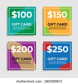 Gift card design. Great vector for social media, online shops, web, apps, smartphones, fashion, product marketing etc.