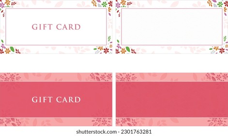 plantilla de diseño de tarjeta regalo 09
Es una plantilla que se puede personalizar libremente como tarjeta de regalo.