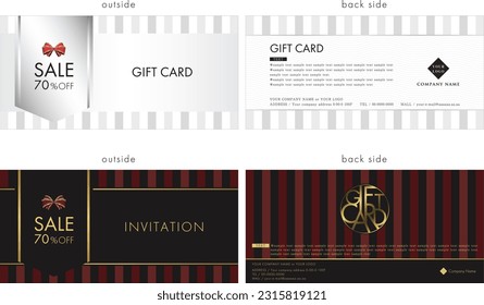 plantilla de diseño de tarjeta de regalo 32
Es una plantilla que se puede personalizar libremente como tarjeta de regalo.