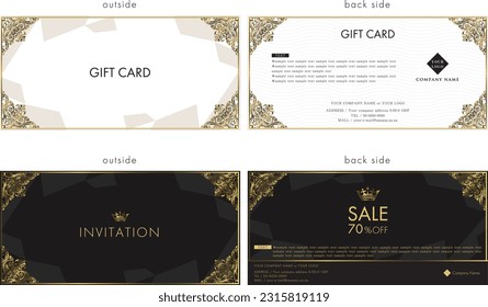 gift card design template 34
It is a template that can be freely customized as a gift card.