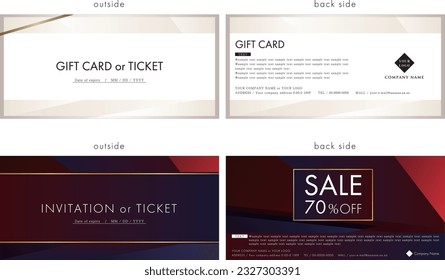 gift card design template 38
It is a template that can be freely customized as a gift card.