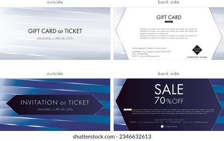 gift card design template 47
It is a template that can be freely customized as a gift card.