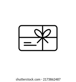 gift card editable stroke icon, Smart stroke icon