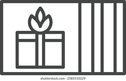 Gift Card Element For Design Graphic