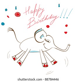 Gift card with elephant