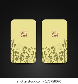 Geschenkkarte mit Blumendesign
