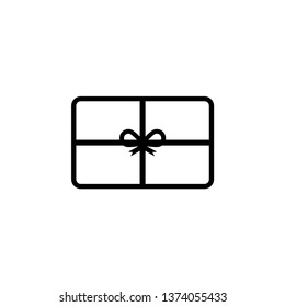Gift card graphic design template vector isolated illustration