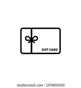 Gift card graphic design template vector isolated illustration