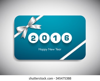 Gift card of happy new year,2016.
