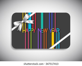 Gift card of happy new year,2016.