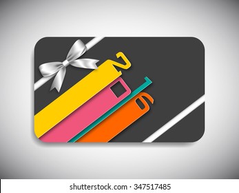 Gift card of happy new year,2016.