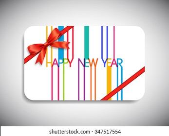 Gift card of happy new year,2016.