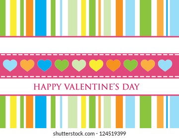 Gift card. Happy Valentine's Day. Clip-art