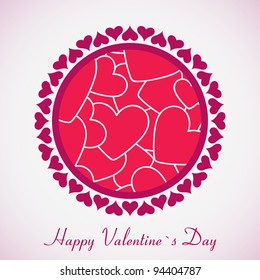 Gift card. Happy Valentine's Day
