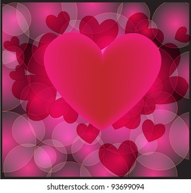 Gift card with hearts