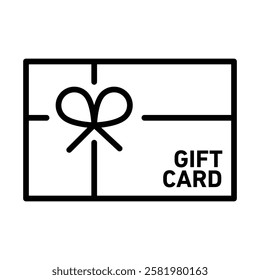 Gift card icon Black and white logo