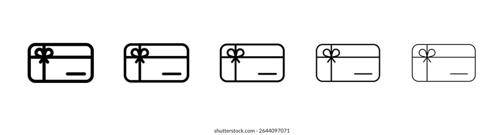Gift card icon concept. graphic design, logo, Web, UI.