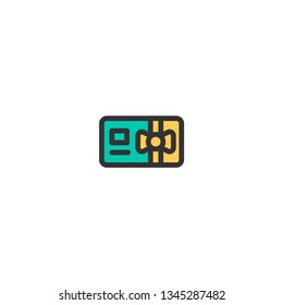 Gift card icon design. e-commerce icon vector illustration
