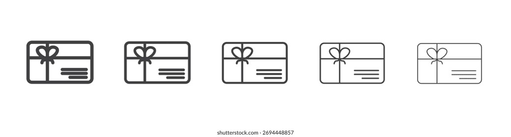 Gift card icon design, logo, app, UI. Vector illustration, EPS