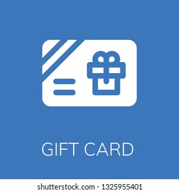  Gift card icon. Editable  Gift card icon for web or mobile.