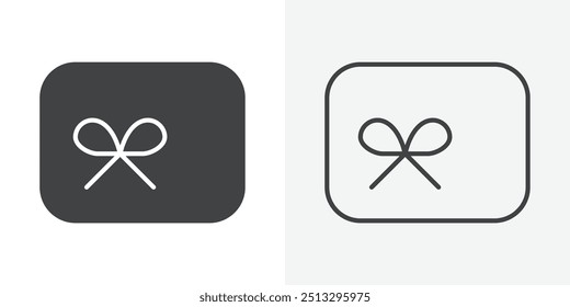 Icono de Tarjeta de regalo de diseño de conjunto plano y simple