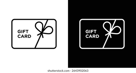 Gift card icon Graphic vector set for ui design