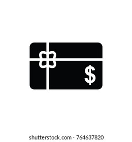 Gift card icon illustration isolated vector sign symbol