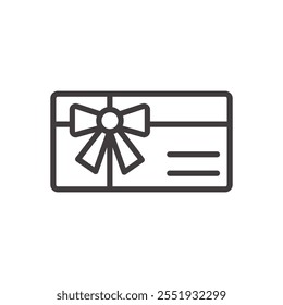 Gift Card Icon isolated on white background. Vector icon.