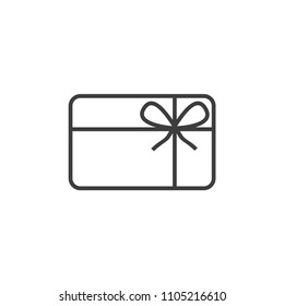 Gift Card Icon Line Style