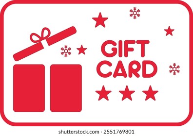 Gift card icon linear logo isolated. Gift card Voucher icon flat line symbol. store card gift vector illustration. Gift card icon. Discount promotion. Birthday surprise. Vector illustration.