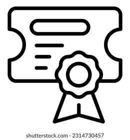 Gift card icon outline vector. Job offer. Online store