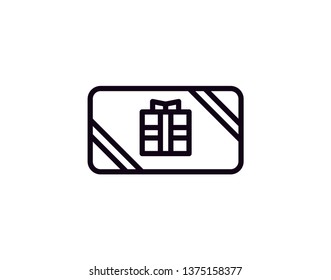 Gift card icon representing prepaid cards and gifting options