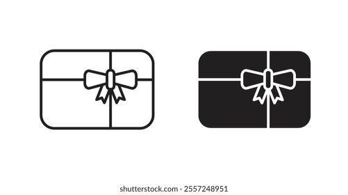 Gift card Icon set. vector illustration set