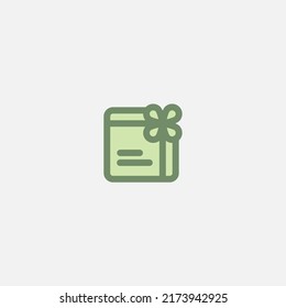 Gift card icon sign vector,Symbol, logo illustration for web and mobile
