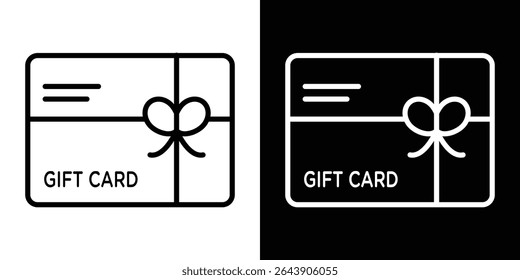 Gift card icon symbol concept for graphic design, Website, UI. EPS